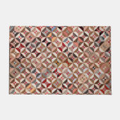 Elegantes antikes Patchwork Quilt-Muster Fußmatte (Vorderseite)