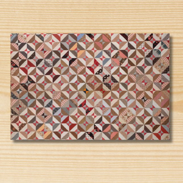 Elegantes antikes Patchwork Quilt-Muster Fußmatte (A vintage quilt doormat elevates traditional and more contemporary styles of home décor!)