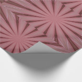 Elegantes antikes rosa Kaleidoskop-Design Geschenkpapier (Ecke)
