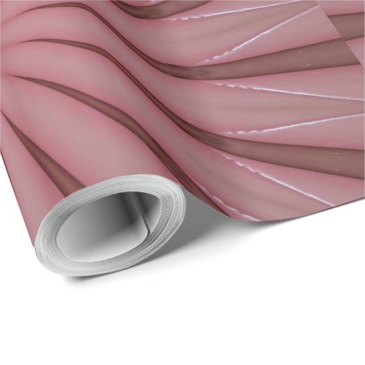 Elegantes antikes rosa Kaleidoskop-Design Geschenkpapier (Rolleneckpunkt)