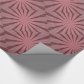 Elegantes antikes rosa Kaleidoskop-Design Geschenkpapier (Ecke)