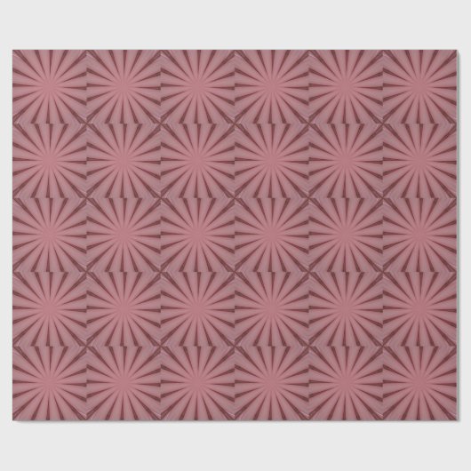 Elegantes antikes rosa Kaleidoskop-Design Geschenkpapier (Flach)