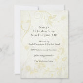 Elegantes antikes Vintages Brautparty Einladung (Rückseite)