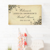 Elegantes antikes Wirbel Brautparty Banner (Insitu)