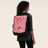 ELEGANTES ANTIQUE FLORENTINPINK FUCHSIA MONOGRAM RUCKSACK (Ausgewaschen)