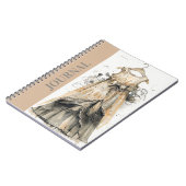 Elegantes Antique Little Black Dress Journal LBD Notizblock (Linke Seite)