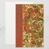 Elegantes Antiquitätenbuch, Verziertes Muster Briefpapier (Vorne/Hinten)