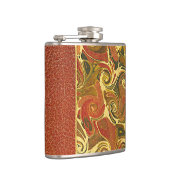 Elegantes Antiquitätenbuch, Verziertes Muster Flachmann (Rechts)