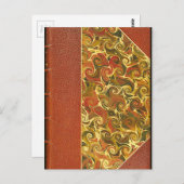 Elegantes Antiquitätenbuch, Verziertes Muster Postkarte (Vorne/Hinten)