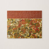 Elegantes Antiquitätenbuch, Verziertes Muster Puzzle (Horizontal)