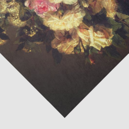 Elegantes Antiquitätenpapier für Blumenmuster Seidenpapier (Ausschnitt)