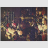 Elegantes Antiquitätenpapier für Blumenmuster Seidenpapier (Vorderseite)