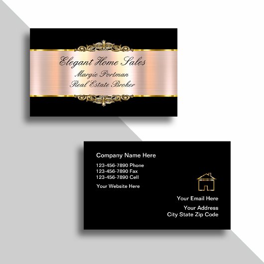 Elegantes Anwesen Business Cards Visitenkarte