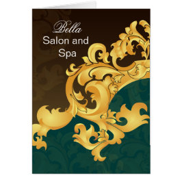 elegantes Aqua blüh Business Danke Karten