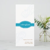 Elegantes Aqua-Programm, Caroline Wedding Collecti (Stehend Vorderseite)