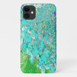Elegantes Aqua und grünes Limelight Hydrangea Deta Case-Mate iPhone Hülle