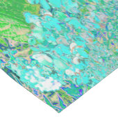 Elegantes Aqua und grünes Limelight Hydrangea Deta Kurzer Tischläufer (Ecke)