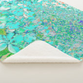 Elegantes Aqua und grünes Limelight Hydrangea Deta Sherpadecke (3/4)