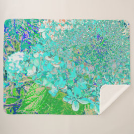 Elegantes Aqua und grünes Limelight Hydrangea Deta Sherpadecke