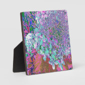 Elegantes Aqua und Lila Limelight Hydrangea Detail Fotoplatte (Vorderseite)