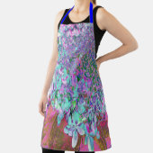 Elegantes Aqua und Lila Limelight Hydrangea Detail Schürze (InSitu)