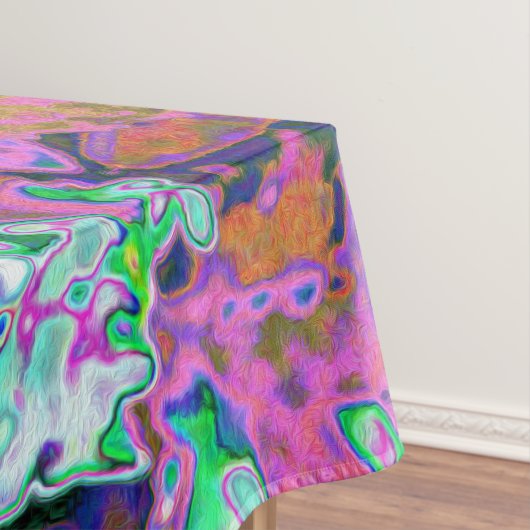 Elegantes Aqua und Lila Limelight Hydrangea Detail Tischdecke (Beispiel)