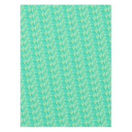 Elegantes Aquamarin-Aquarell-Blütenblatt Tischdecke