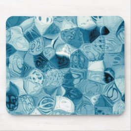 Elegantes Aquamarines, Abstraktes geometrisches Pr Mousepad