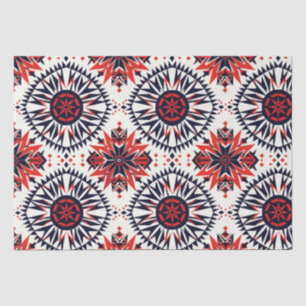Elegantes Aquamarines "Cosmic Interlock" Artful Ti Seidenpapier