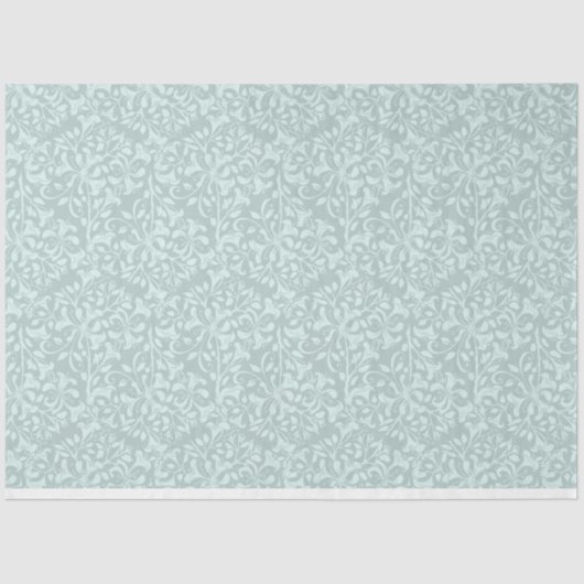 Elegantes Aquamarines Gewebe Seidenpapier (Vorderseite)