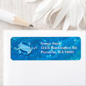 Elegantes, Aquamarines gezapftes Gewebe (Insitu)