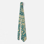 Elegantes Aquamarines Green Gold Mandala Muster Krawatte (Rückseite)