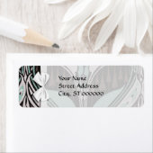 elegantes aquamarines Jugendstil-Design (Insitu)