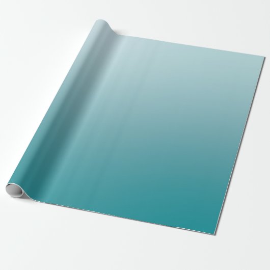 Elegantes Aquamarines Matte Wrapping Paper Geschenkpapier (Ungerollt)