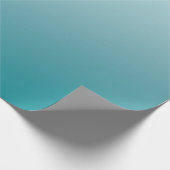 Elegantes Aquamarines Matte Wrapping Paper Geschenkpapier (Ecke)