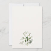 Elegantes Aquamarines Orange Green Cocktail Brautp Einladung (Rückseite)