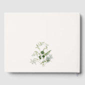 Elegantes Aquamarines Orange Green Cocktail Brautp Gästebuch (Rückseite)