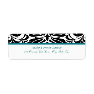 Elegantes aquamarines schwarzes