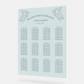 Elegantes Aquamarines Sitzdiagramm Acrylschild (Winkel)