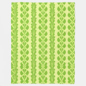 Elegantes Aquamarines Spitzentechnikmuster Fleecedecke (Vorderseite)