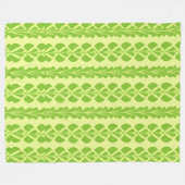 Elegantes Aquamarines Spitzentechnikmuster Fleecedecke (Vorderseite (Horizontal))