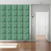 Elegantes Aquamarines und goldgriechisches Muster Fliese