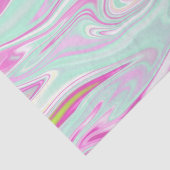 Elegantes Aquamarines und rosa Marmormuster Seidenpapier (Ausschnitt)