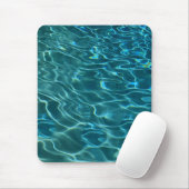 Elegantes, aquamarines Wassermuster Seewellen Mousepad (Mit Mouse)
