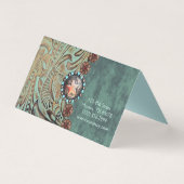 elegantes aquamarines Western aus geschliffenem Le (Rückseite)