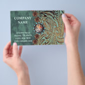 elegantes aquamarines Western aus geschliffenem Le Flyer (Handgriff)