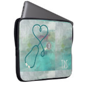 Elegantes Aquarell-Arzt oder Krankenschwester Laptopschutzhülle (Vorne Rechts)