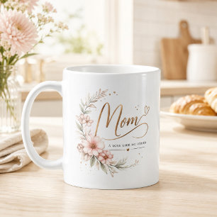 Elegantes Aquarell-Blumen-Motiv 'Mutti, eine Liebe Kaffeetasse