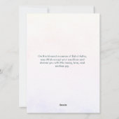 Elegantes Aquarell Eid Mubarak Familienfoto Feiertagskarte (Rückseite)