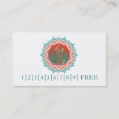 Elegantes Aquarell-Mandala YOGA Lehrer-Logo Visitenkarte (Vorderseite)